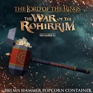 NEW The Lord of the Rings: Helms Hammer AMC Popcorn Bucket